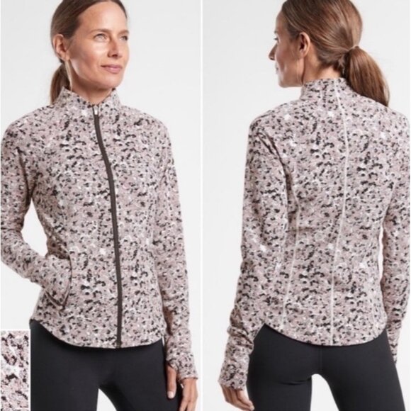 Athleta Jackets & Blazers - Athleta Salutation‎ Textured Jacket Size Medium Athleisure Activewear Running